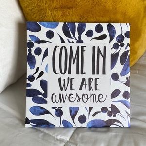 Blue and white Canvas